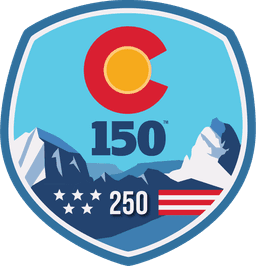 America 250 - Colorado 150 logo badge