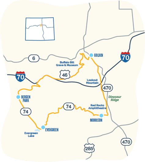 Lariat Loop map