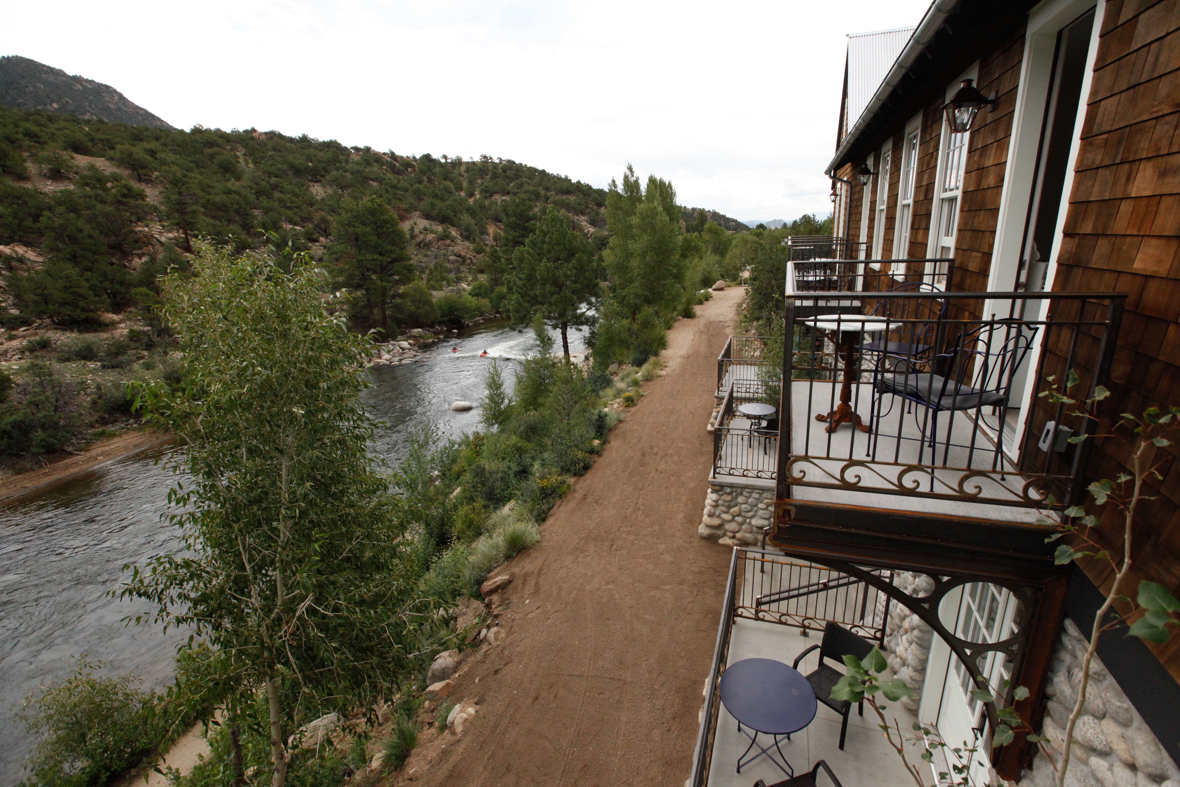 the surf chateau overlooks the arkansas river photo
