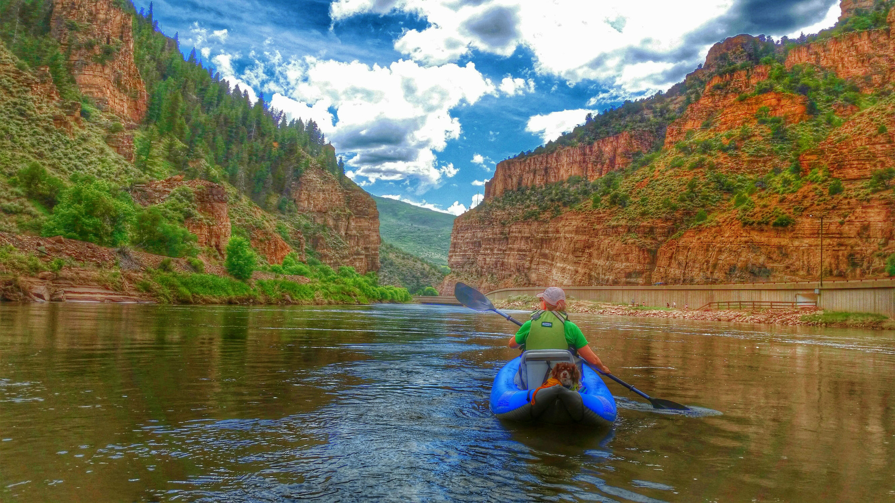 colorado river through glenwood canyon photo