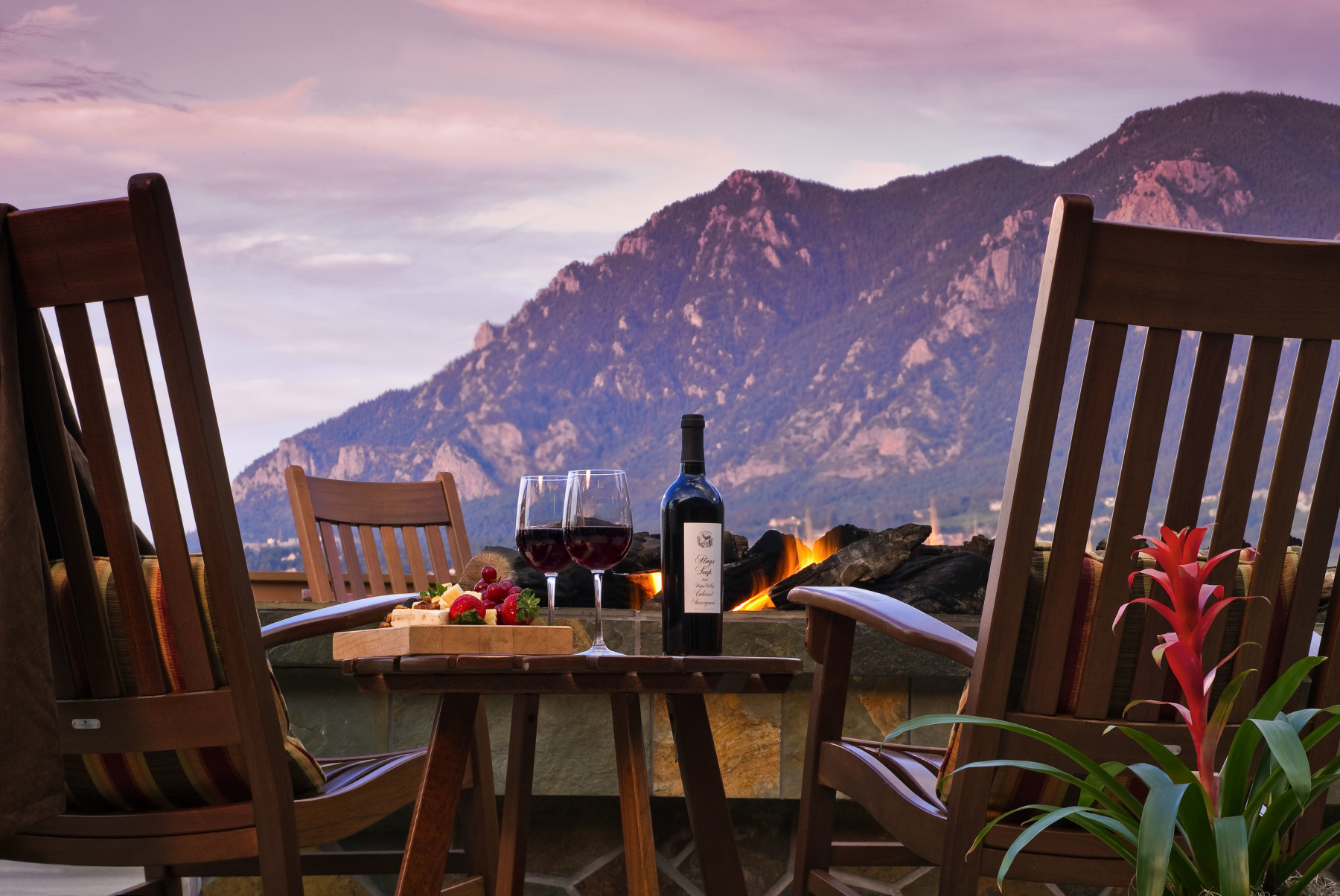 enjoy breathtaking vistas from the mountain view terrace photo